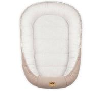 PIMKO - Reducteur de Lit Bébé mousseline Cocon 100% Coton Nid de Bébés Nouveau-né avec Baby Nest - Beige Dots