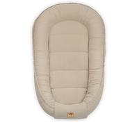 PIMKO - Reducteur de Lit Bébé mousseline - Cocon 100% Coton Nid de Bébés Nouveau-né avec Baby Nest - beige latte