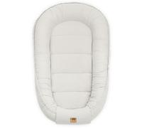 PIMKO - Reducteur de Lit Bébé mousseline - Cocon 100% Coton Nid de Bébés Nouveau-né avec Baby Nest - Blanc