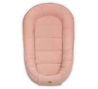 PIMKO - Reducteur de Lit Bébé mousseline - Cocon 100% Coton Nid de Bébés Nouveau-né avec Baby Nest - Rose Pink