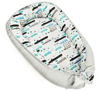 PIMKO réducteur Lit bébé 2 côtés bébé Cocon Baby Nest nourrissons coussin 100% coton pour lit pour nouveau-né Nid de bébé - Autos