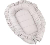 PIMKO réducteur Lit bébé avec volants bébé Cocon Baby Nest nourrissons coussin 100% coton pour lit pour nouveau-né Nid de bébé