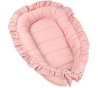 PIMKO réducteur Lit bébé avec volants bébé Cocon Baby Nest nourrissons coussin 100% coton pour lit pour nouveau-né Nid de bébé