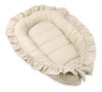 PIMKO réducteur Lit bébé avec volants bébé Cocon Baby Nest nourrissons coussin 100% coton pour lit pour nouveau-né Nid de bébé