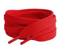 Pimp My Shoes Lacets plats colorés pour tennis, chaussures de skateboard, bottes, Converse, Nike, Puma 120 cm x 10 mm - multicolore - Red,