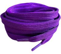 Pimp My Shoes Lacets plats colorés pour tennis, chaussures de skateboard, bottes, Converse, Nike, Puma 120 cm x 10 mm - multicolore - violet,