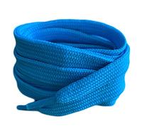 Pimp My Shoes Lacets plats colorés pour tennis, chaussures de skateboard, bottes, Converse, Nike, Puma 120 cm x 10 mm - multicolore - bleu clair,