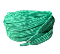 Pimp My Shoes Lacets plats colorés pour tennis, chaussures de skateboard, bottes, Converse, Nike, Puma 120 cm x 10 mm - multicolore - Green,