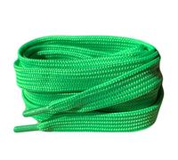 Pimp My Shoes Lacets plats colorés pour tennis, chaussures de skateboard, bottes, Converse, Nike, Puma 120 cm x 10 mm - multicolore - vert fluorescent,