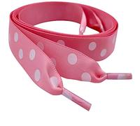 Pimp My Shoes Lacets pour bottes Dr Martens/Doc Logo Aglets Rose à pois, pois rose, To Fit Boot 1460w 8 eyelet Boot