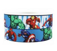 Pimp My Shoes Ruban gros-grain décoratif pour gâteaux d'anniversaire/emballages cadeaux Motif super héros Marvel Avengers 2 m x 22 mm