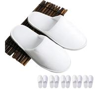 PimPam Factory Chaussons Invités Lot Jetables à Asage Multiple - Lot 5 - Pantoufles Invités - Chausson Invité Lavable Maison Antidérapant Lavable - Qualité Label ITEL