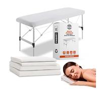 PimPam Factory - Drap Jetable Table Massage - 95x220 cm - (Pack de 50) - Fabriqué en Matériau SMS - Usage Unique Hypoallergénique - Repousse Les Liquides Jetable pour Cliniques Ou Salons De Beauté.