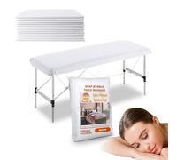 PimPam Factory Drap Jetable Table Massage - Réglable - Drap Table de Massage - 80 x 210 cm - Lot 10 - Protege Matelas Jetable - en TNT sans Odeur - Repousse Les liquides - Recyclable