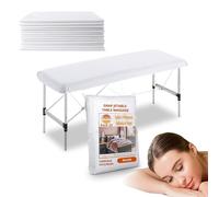 PimPam Factory Drap Jetable Table Massage - Réglable - Drap Table de Massage - 95 x 220 cm - Lot 25 - Protege Matelas Jetable - en TNT sans Odeur - Repousse Les liquides - Recyclable