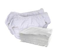 PimPam Factory - Lot de 2 culottes d'incontinence compactes + lot de 70 mouches/serviettes jetables - Taille 12 - Empêche les déversements d'urine et les taches - Imperméables