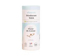 Pimpant déodorant stick solide fleur de coton 50g efficacité 24h sans aluminium bio naturel peaux sensibles sans traces fabrication française emballage carton recyclable