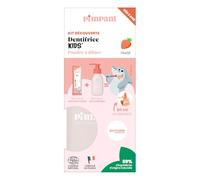 PIMPANT kit dentifrice kids fraise rechargeable - poudre à diluer fluor 1000 ppm - flacon pompe réutilisable - dentifrice enfant sans tube plastique - 80 ml