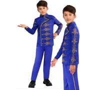 Pimpant Prince Garçons Royal Bleu Costume École Jeu Déguisement Ag