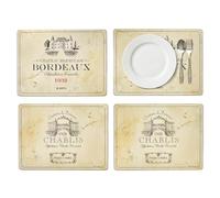 Pimpernel 63 8262S Boite 4 Sets de Table Vins de France