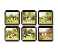 Portmeirion – Dessous de verre Tally Ho 63 D0073 Carrés – Boîte de 6