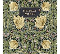 Pimpernel by William Morris - Morris & Co - Carte de vœux d'anniversaire vierge - Design Ling (IJ0043) vintage avec feuillage entrelacé fleurs
