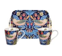 Pimpernel Ensemble tasse et plateau Strawberry Thief Bleu