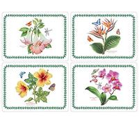 Pimpernel Lot de 4 sets de table de jardin botanique exotique Taille L