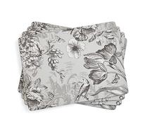 Pimpernel Lot de 4 sets de table vintage de jardin (40 x 30 cm), dos en liège, faciles à nettoyer, motif floral élégant, idéal pour les tables à manger, la décoration d'intérieur et les occasions