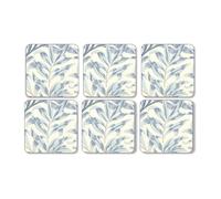 Portmeirion Home & Gifts Dessous de Verre en Forme de Saule Bleu S/6 (s), Tissu Multicolore