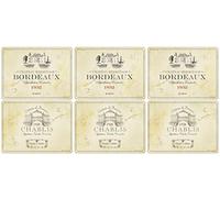 Pimpernel Vin de France Lot de 6 sets de table