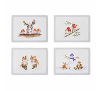 Pimpernel Wrendale Lot de 4 grands sets de table de Noël Code produit : X0010648976.