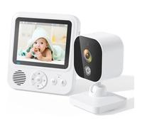 PIMPIMSKY Babyphone vidéo sans fil moniteur pour bébé, ecran de videosurveillance maison Caméra bébé sans fil 2,4 GHz