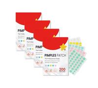 Pimple Patches Lot de 200 patchs imperméables invisibles pour boutons d'acné avec de l'huile d'arbre à thé et de l'acide salicylique diurne et nocturne pour adoucir efficacement la réparation de la