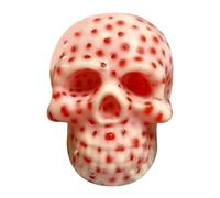 Pimple Popping Toy, Skull-Shaped Stress Relief Gadget, Calming Sensory Fidget Tool with Refillable Pus (1PC ), for Adults Kids Halloween Travel Bedtime Relaxation Use