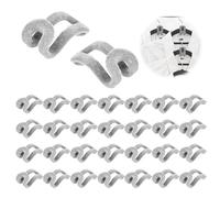 PIMXL - Ensemble de 30 cintres Crochet Pliable, Crochets de Flocage pour Un Rangement Dressing Gain de Place, Mini cintres en Cascade, Cintre Mini Porte-Vêtements Anti-dérapant Crochets