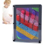 Pin Art Board - Jouet avec Impression Manuelle sur Pin Art Board | Jouet Premium Rainbow Pin Art, Jouets Rainbow Pin pour, Jouet sensoriel, Amusant et creat