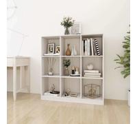 Pin Bibliothèque Séparateur de Pièce Blanc 104x33,5x110 cm Paravent vidaXL