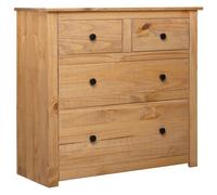 Pin Buffet Gris 80x40x83 cm Commode Dressoir Armoire Rangement Salon vidaXL