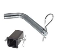 Pin d'attelage de la remorque, broche d'attelage | Pin de remorque en zinc 5/8 pouces de diamètre - Rerqueur de verrouillage de type R, clips d'attelage à remorquage haute résistance, crochet d'attela