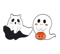Pin De Broche d'halloween, 2 Pcs Dessin Animé en Émail Émail Épingle Épingles d'halloween pour Femmes Hommes
