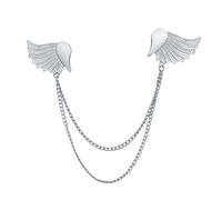 Pin De Col En Forme D'aile Moderne Avec Métal Fermeture Anti-perte Pour Un Clip Collier D'aile Ange Professionnel Ou Social