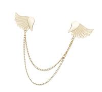 Pin De Col En Forme D'aile Moderne Avec Métal Fermeture Anti-perte Pour Un Clip Collier D'aile Ange Professionnel Ou Social