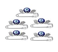 Pin de sécurité Charms Evil Eye Pins Good Luck Unique Design Something Blue Pin Eyes Broch High Durability Premium Material Brooch for Home Party datant 5pcs