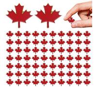Pin du Canada, 100pcs Maple Leaf Canada Souvenir Pin de revers, épingles de drapeau en émail rouge en métal, mini-broches de broche bijoux pour hommes cadeaux, décorations de la fête du Canada