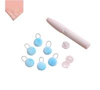 Pin-Free Quilt Fixing Clip, 8Pcs Duvet Clips and Threading Tool, Soft Duvets Snaps to Hold Comforter Inside, Needle-Free Invisible Duvet Cover, for Quilts Blanket Sheet (Blue)