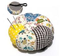 Pin Holder Wristband - 2-en-1 Sewing Pincushion, Pumpkin-Shape Pin Holder with Elastic Wristband | Wearable 2-en-1 Pincushion Organizer for Sewing Needles | Cute Tool for Crafts, Braiding, Beginners