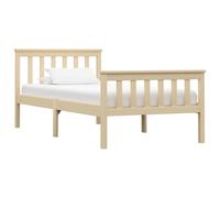 Pin Massif Cadre de Lit Bois Clair 100x200 cm Simple Adulte Maison vidaXL