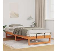 Pin Massif épuré Chambre Moderne Plateforme Marron 90 x 220 cm