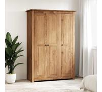 Pin Massif Garde-robe Gris Penderie Armoire Rangement Vêtements Maison vidaXL